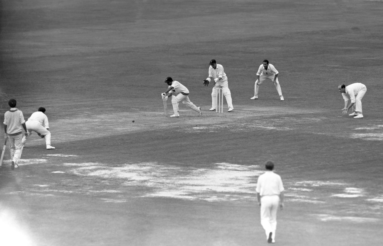Hanif Mohammad plays the forward defensive, England v West Indies, 1st Test, Lord's, 2nd day, July 28, 1967
