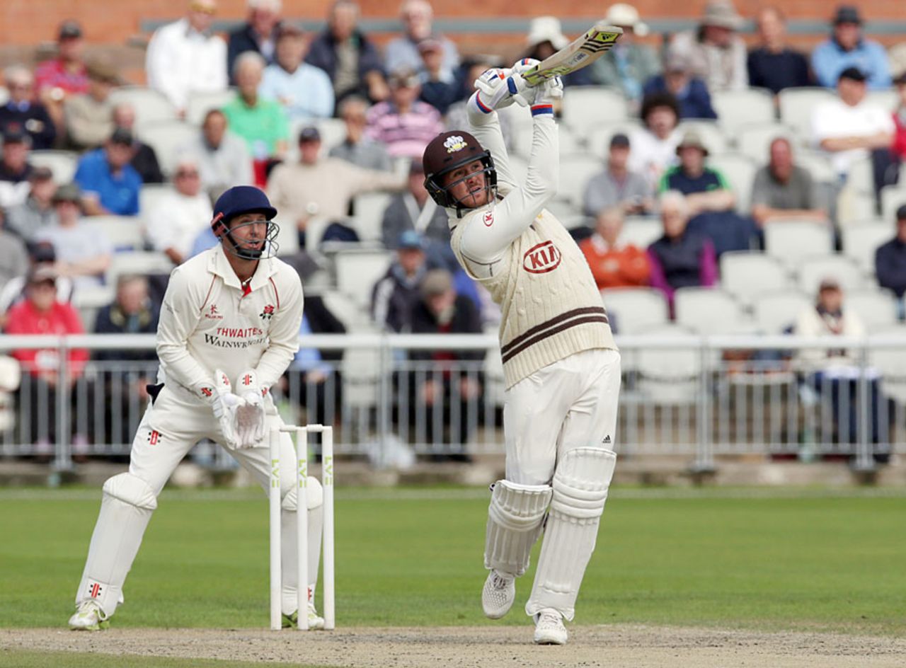 Jason Roy skipped to 66, Lancashire v Surrey, LV= County Championship, Division Two, Old Trafford, 2nd day, September 15, 2015
