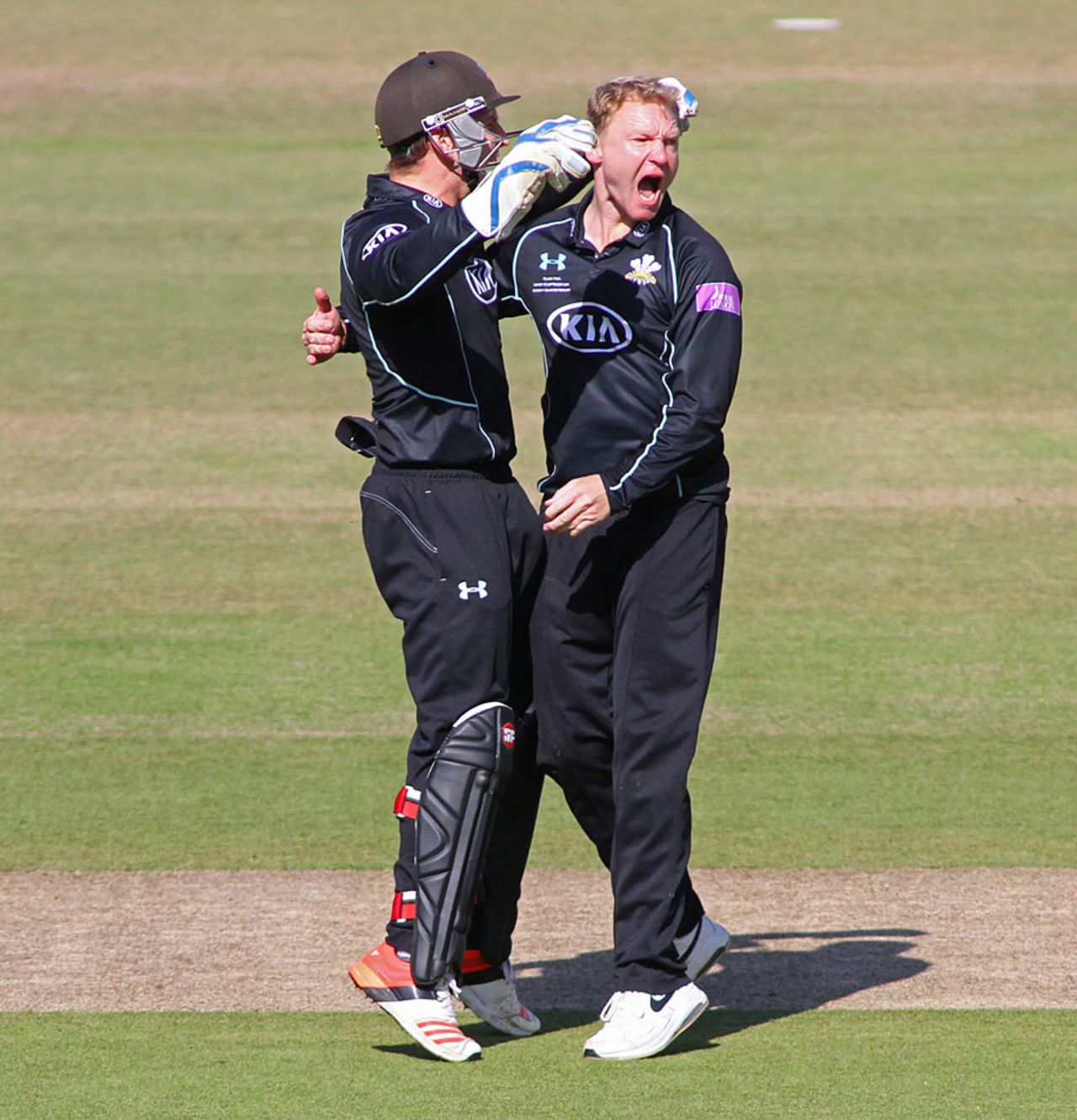 Gareth Batty shows his emotions, Gloucestershire v Surrey, Royal London Cup final, Lord's, September 19, 2015