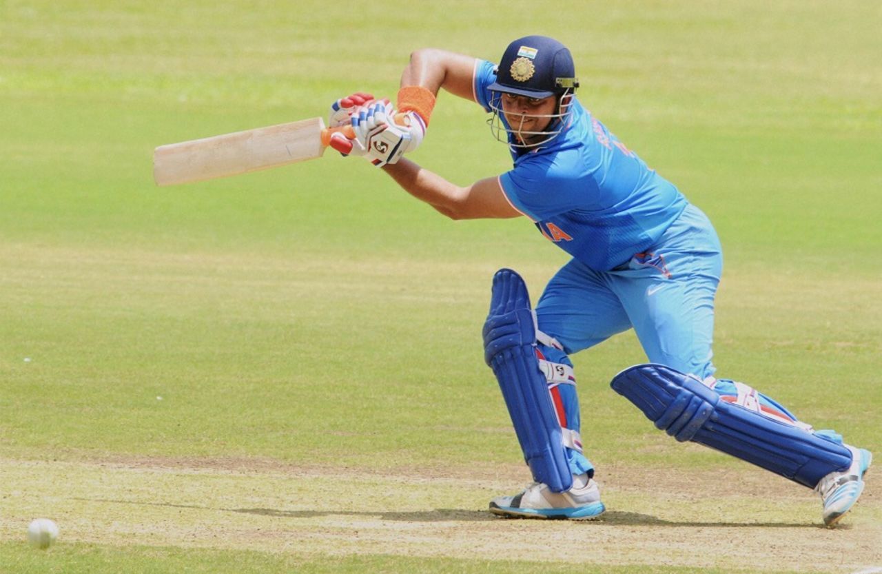Suresh Raina struck a match-winning 104 off 94 balls , India A v Bangladesh A, 3rd unofficial ODI, Bangalore, September 20, 2015