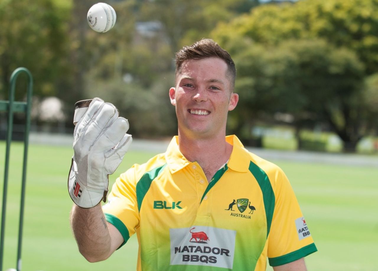 Jimmy Peirson in the Cricket Australia XI uniform, September 24, 2015