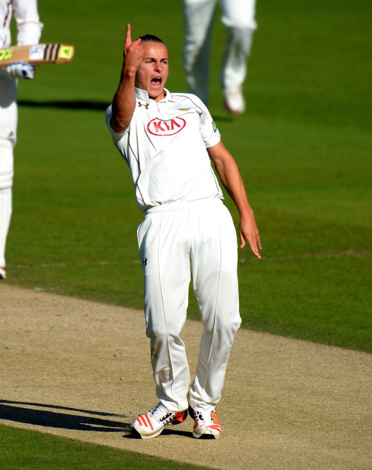 Tom Curran took his match tally to ten, Surrey v Northamptonshire, County Championship, Division Two, 4th day, September 25, 2015