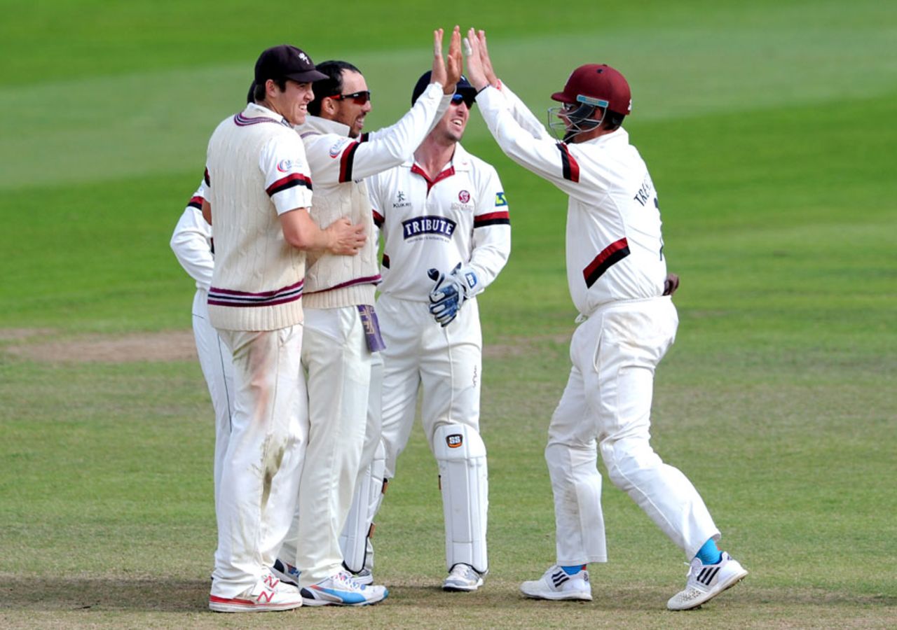 Tom Cooper claimed his best first-class bowling fiigures, Somerset v Warwickshire, County Championship, Division One, Taunton, 4th day, September 25, 2015