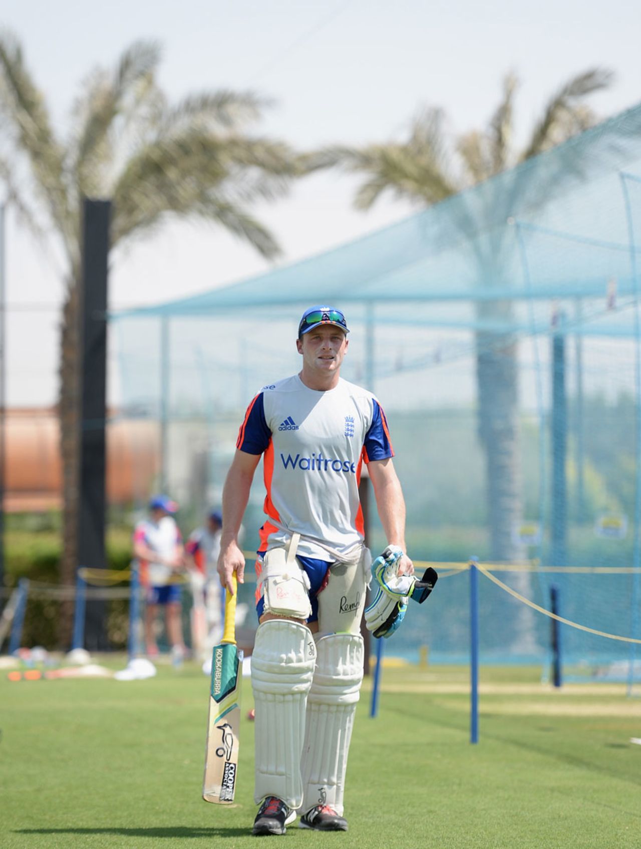 Jos Buttler takes part in England net practice, Dubai, October 2, 2015
