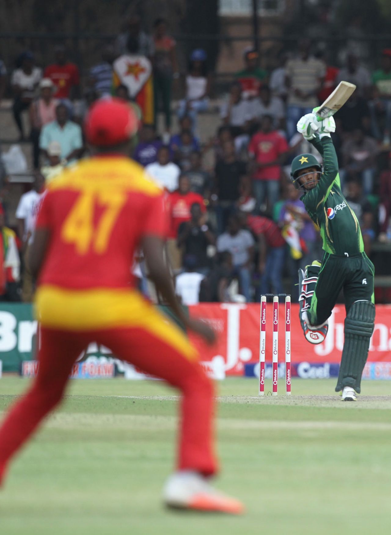 Aamer Yamin made a 68-ball 62, Zimbabwe v Pakistan, 2nd ODI, Harare, October 3, 2015