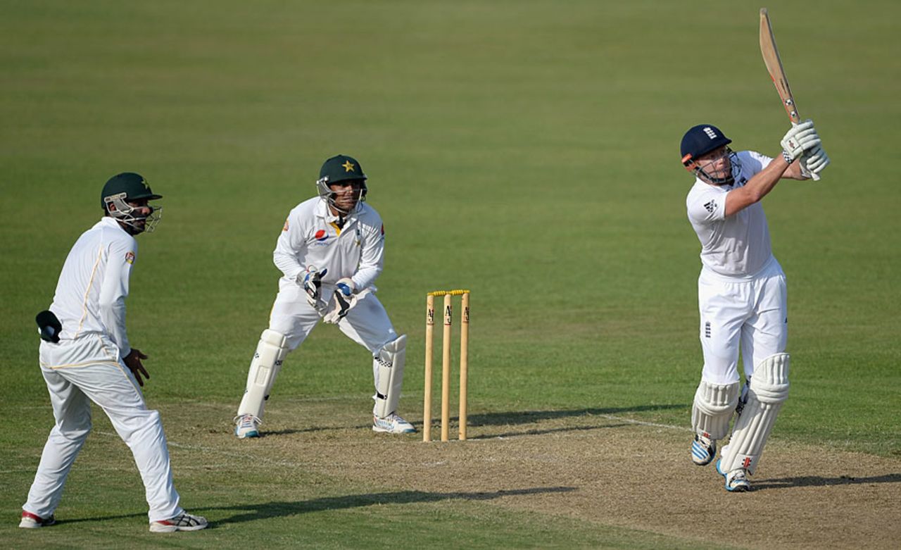 Jonny Bairstow comes down the pitch, Pakistan A v England XI, Sharjah, 1st day, October 5, 2015