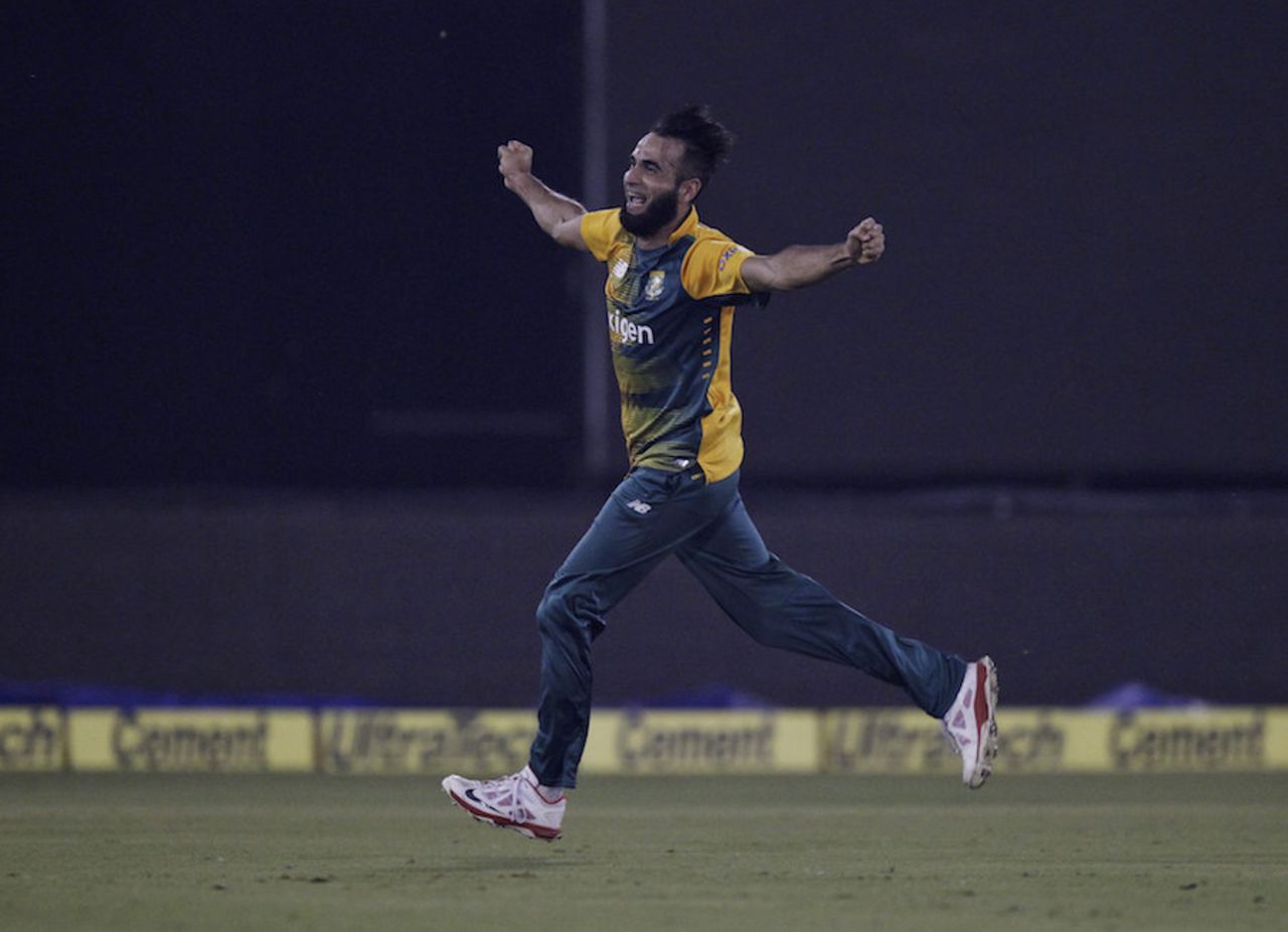 That familiar run: Imran Tahir took two in two, India v South Africa, 2nd T20I, Cuttack, October 5, 2015