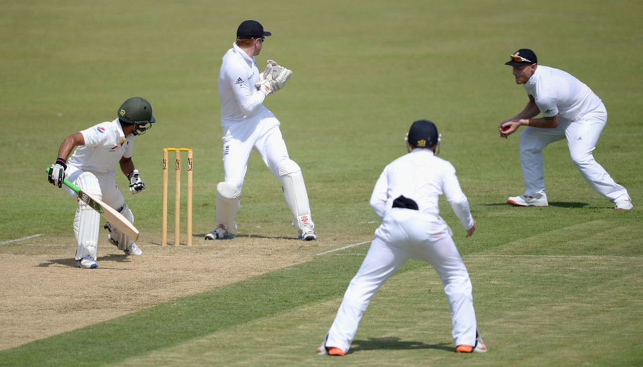 Fawad Alam edged Moeen Ali to slip, Pakistan A v England XI, Sharjah, Tour match, 1st day, October 8, 2015