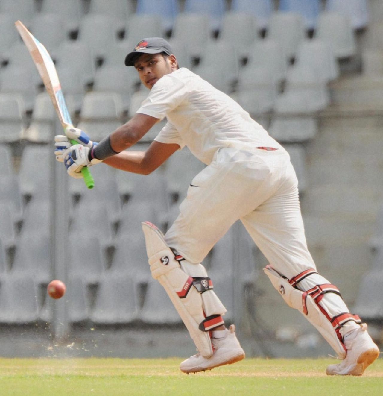 Shreyas Iyer flicks the ball, Mumbai v Punjab, Ranji Trophy 2015-16, Group B, 2nd day, Mumbai