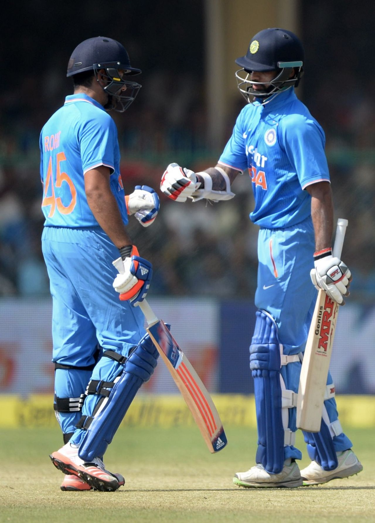 Rohit Sharma and Shikhar Dhawan added 42 together, India v South Africa, 1st ODI, Kanpur, October 11, 2015