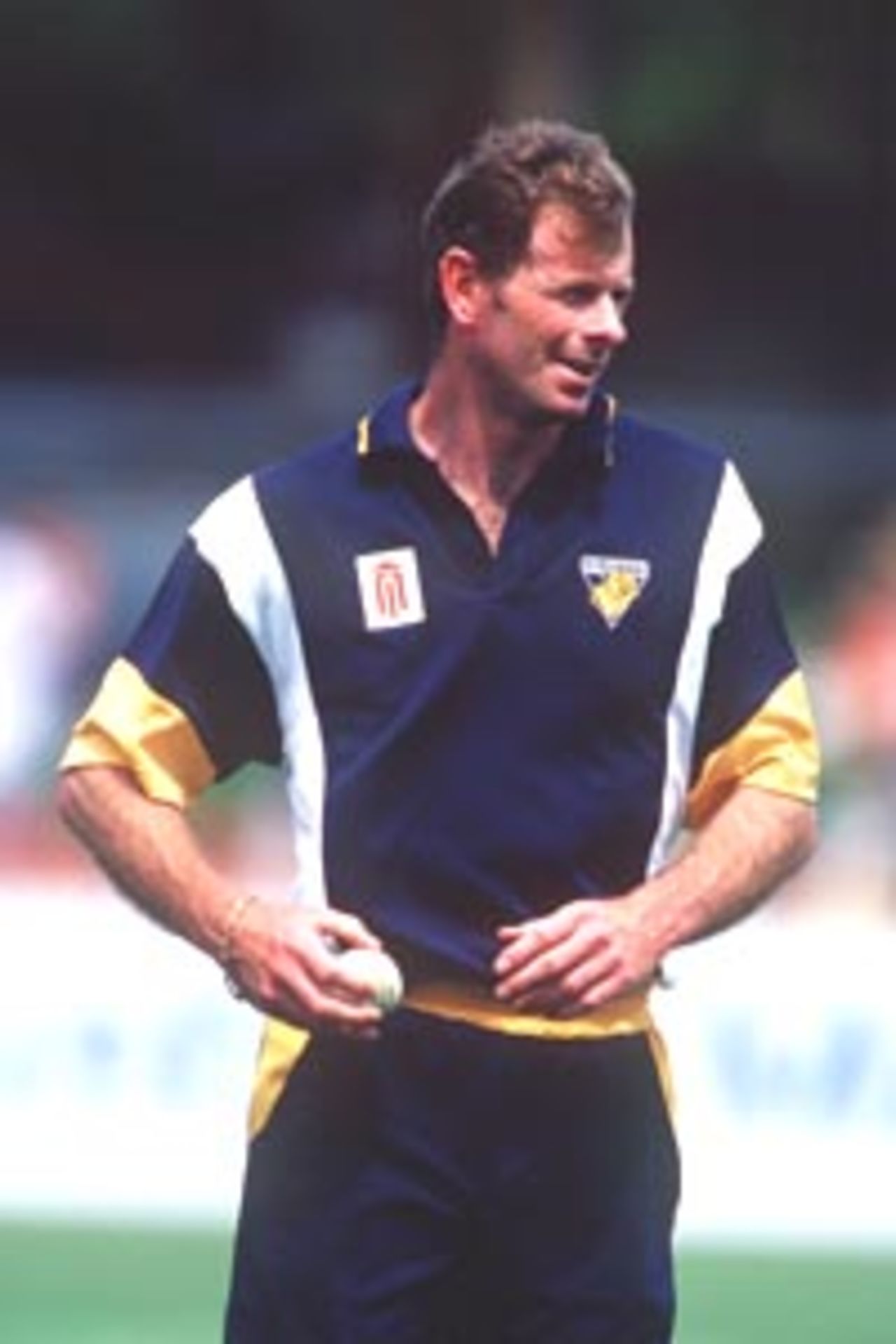10 Oct 1999: Paul Reiffel of the Victorian Bushrangers in action against the NSW Blues during the Mercantile Mutual Cup at the North Sydney Oval, Sydney, Australia.