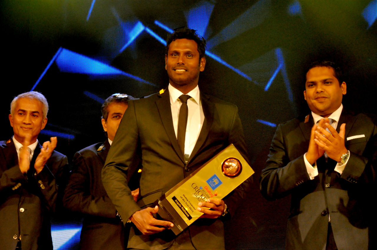 Angelo Mathews scooped four major Sri Lanka Cricket awards, October 19, 2015, Colombo