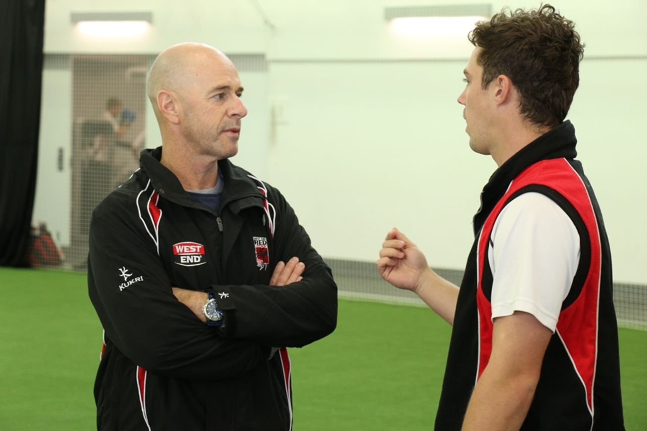 Jamie Siddons in his new role as South Australia coach, October 20, 2015