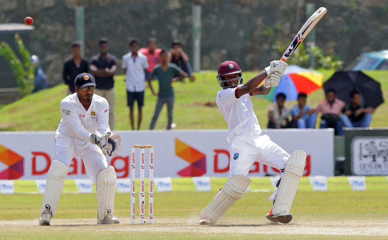 Jermaine Blackwood goes on the attack, Sri Lanka v West Indies, 1st Test, Galle, 4th day, October 17, 2015
