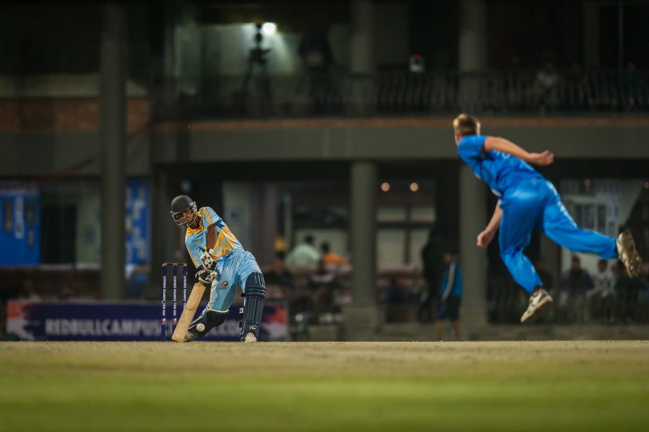 Delhi-based Shraddhanand College beat Loughborough Marylebone Cricket Club University England by six wickets, October 22, 2015 