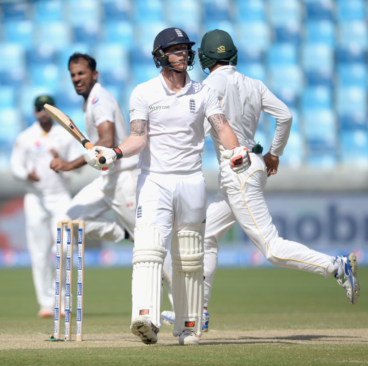 Ben Stokes was also caught behind off Wahab Riaz, Pakistan v England, 2nd Test, Dubai, 3rd day, October 24, 2015
