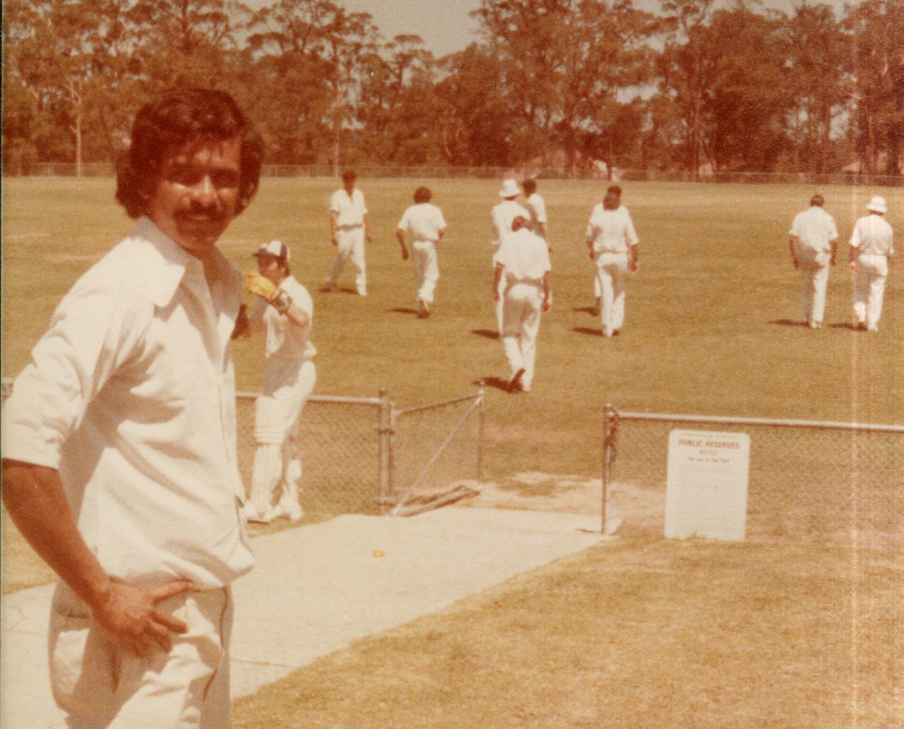 Indian offspinner V Ramnarayan in Sydney, 1977-78