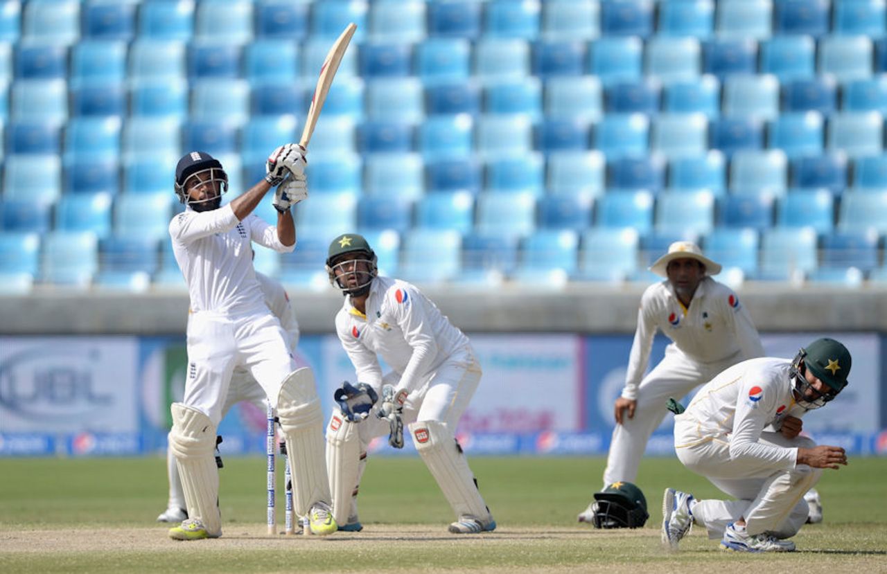 Adil Rashid made his maiden Test fifty, Pakistan v England, 2nd Test, Dubai, 5th day, October 26, 2015