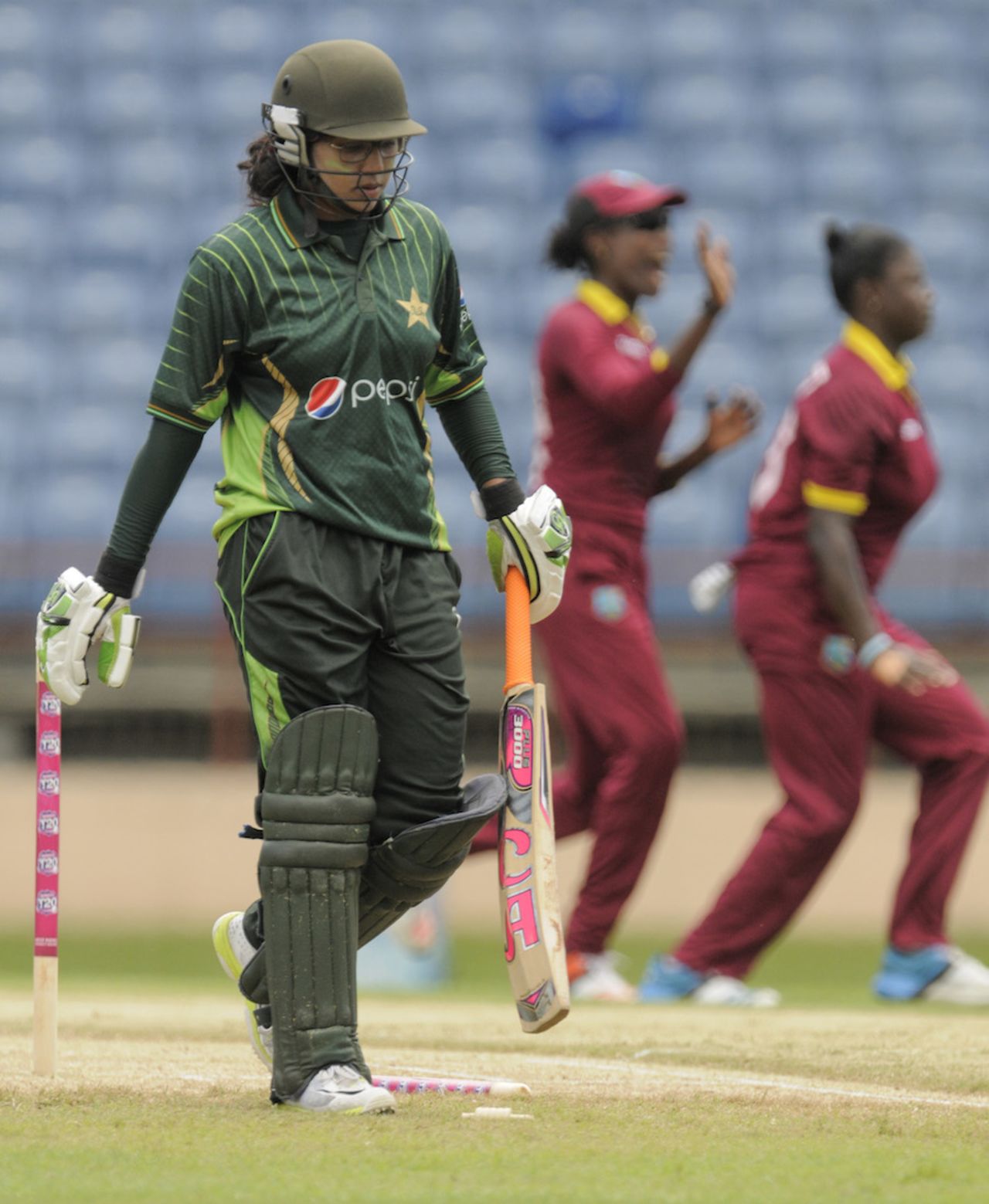 Ayesha Zafar lasted only three deliveries, West Indies v Pakistan, 1st women's T20, Grenada, October 29, 2015