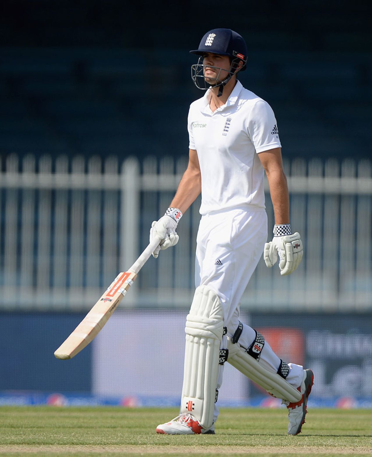 Alastair Cook fell for 49 to the legspin of Yasir Shah, Pakistan v England, 3rd Test, Sharjah, 2nd day, November 2, 2015