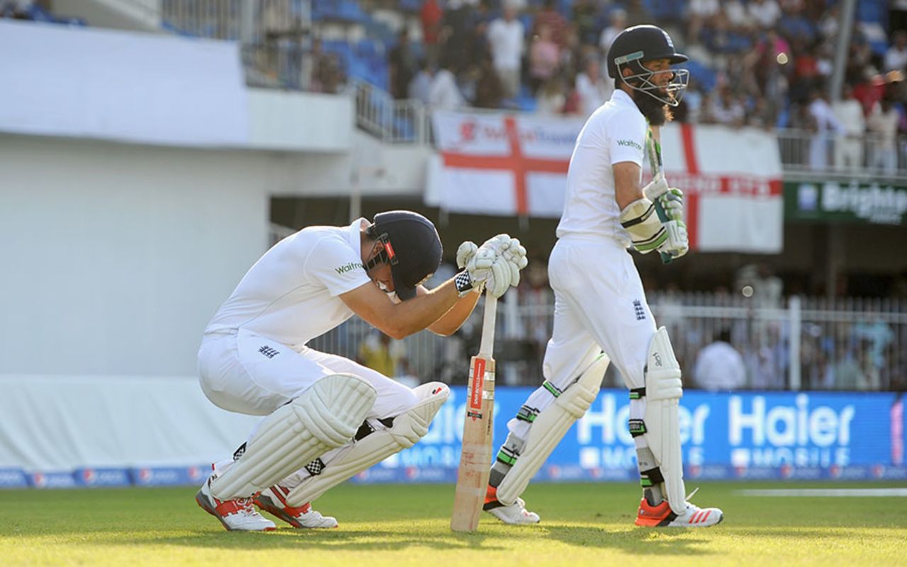 Alastair Cook and Moeen Ali launched England's pursuit of 284, Pakistan v England, 3rd Test, Sharjah, 4th day, November 4, 2015
