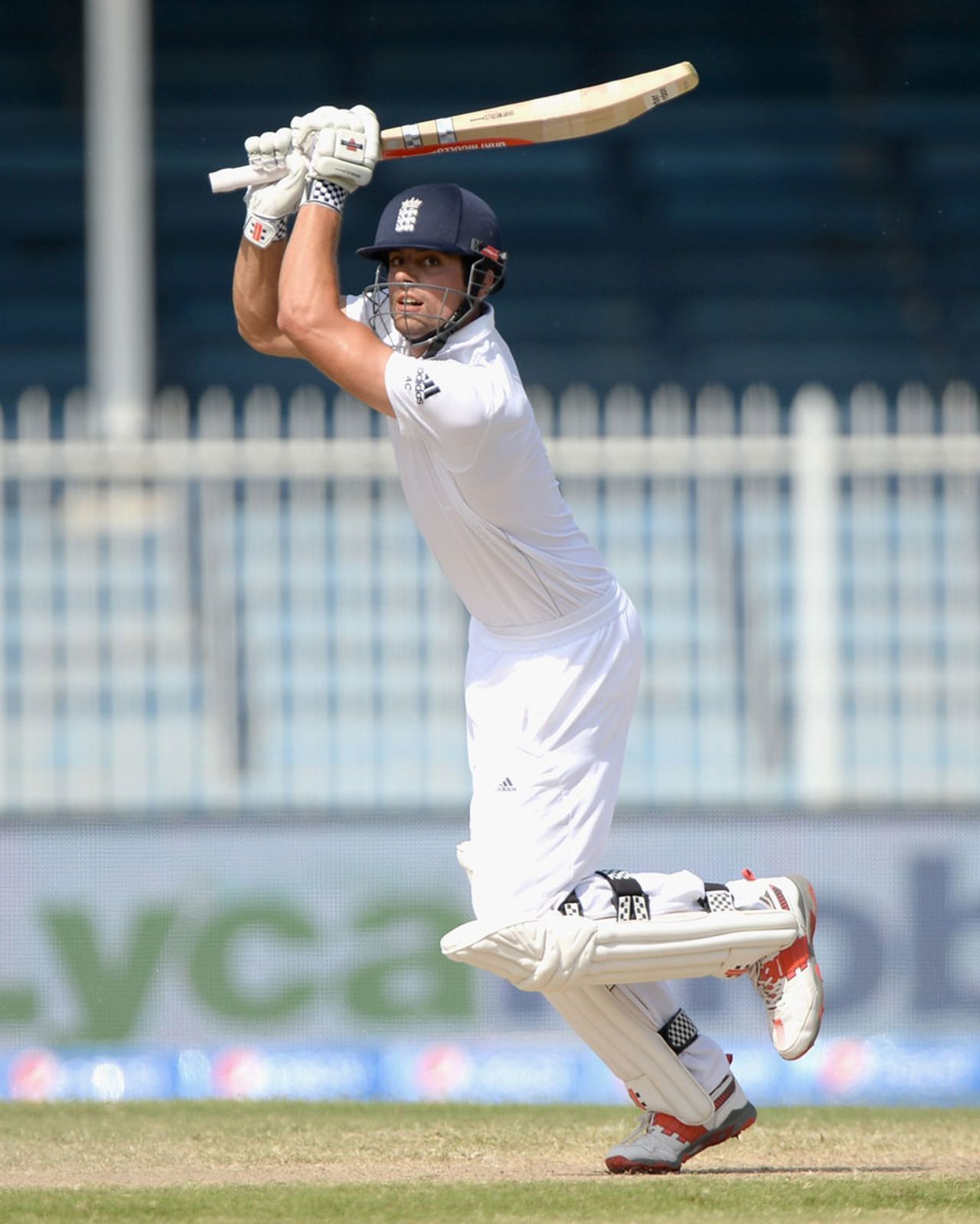Alastair Cook battled his way to a half-century, Pakistan v England, 3rd Test, Sharjah, 5th day, November 5, 2015