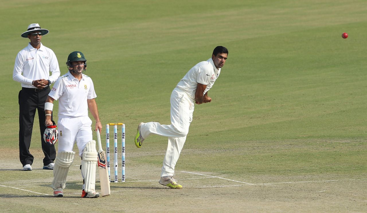R Ashwin posted his 13th five-wicket haul in Tests, India v South Africa, 1st Test, Mohali, 2nd day, November 6, 2015