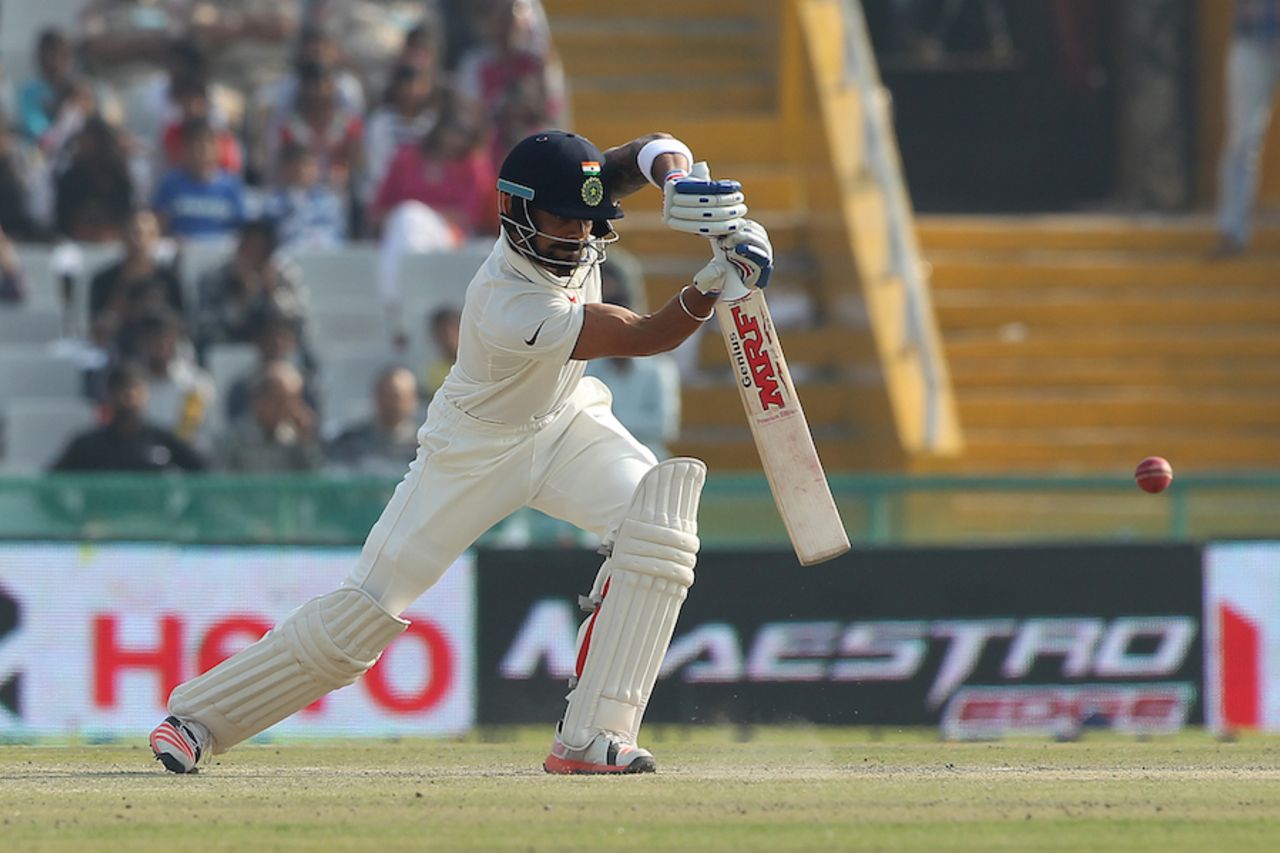 Virat Kohli drives handsomely, India v South Africa, 1st Test, Mohali, 3rd day, November 7, 2015