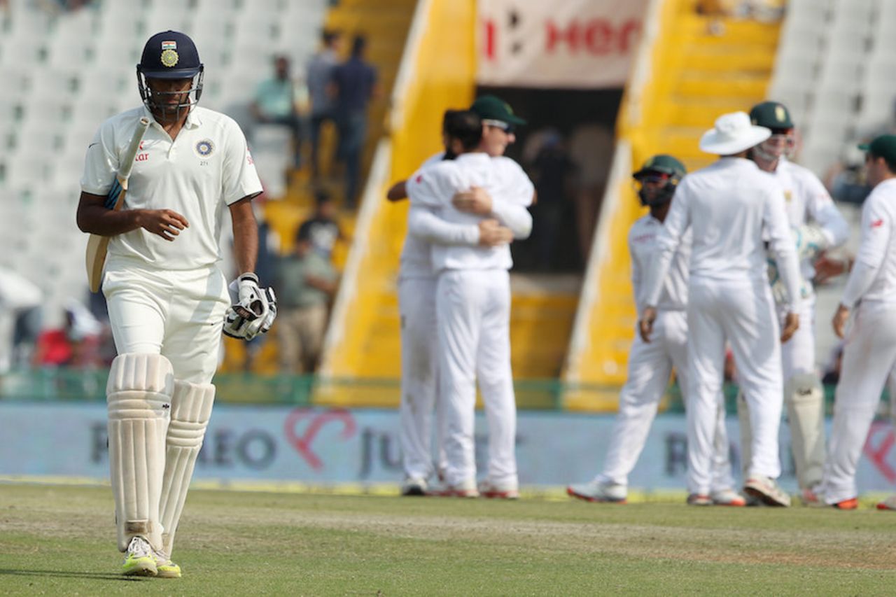 R Ashwin survived nine deliveries, India v South Africa, 1st Test, Mohali, 3rd day, November 7, 2015
