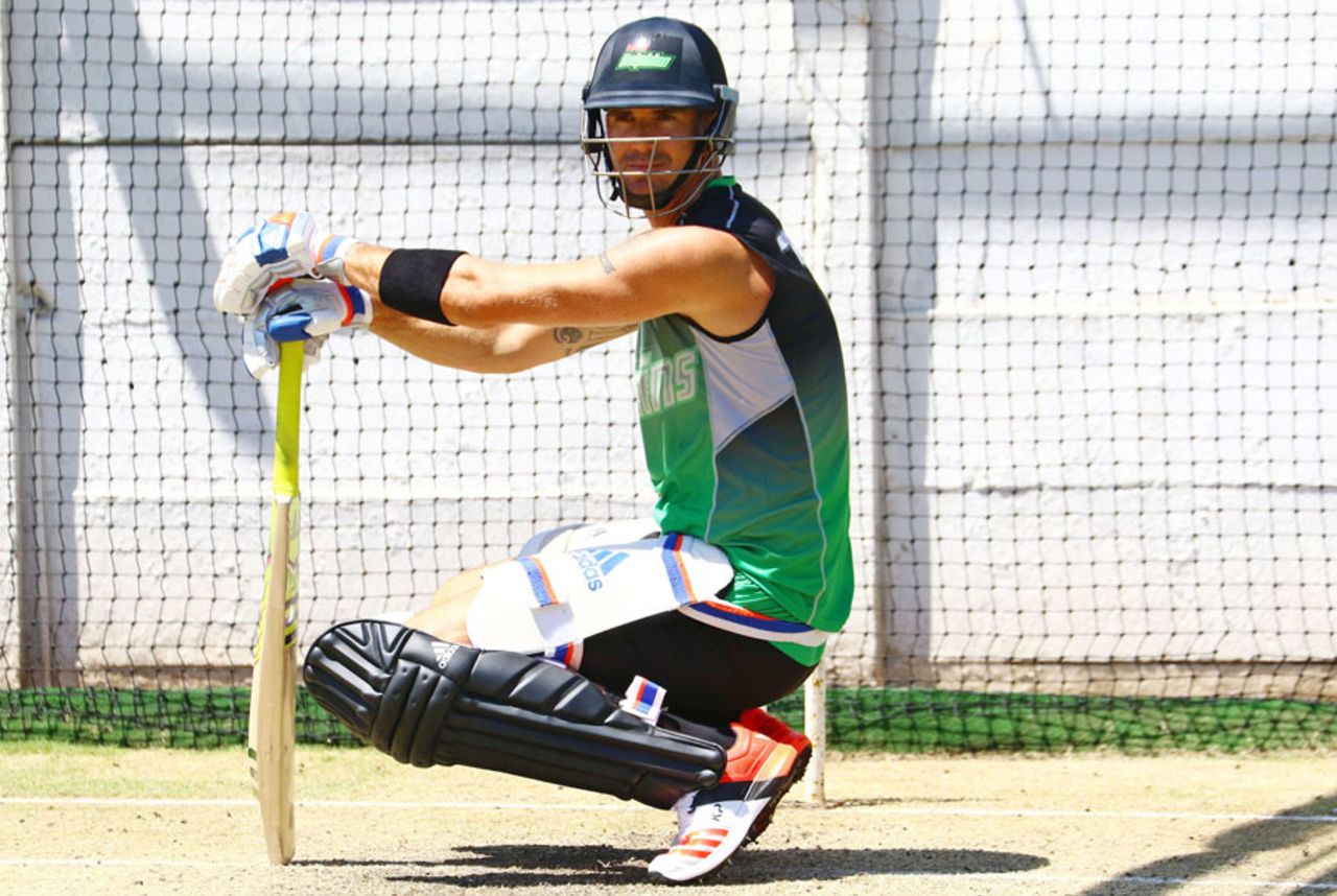 Kevin Pietersen at a training session with the Dolphins, Durban, October 29, 2015