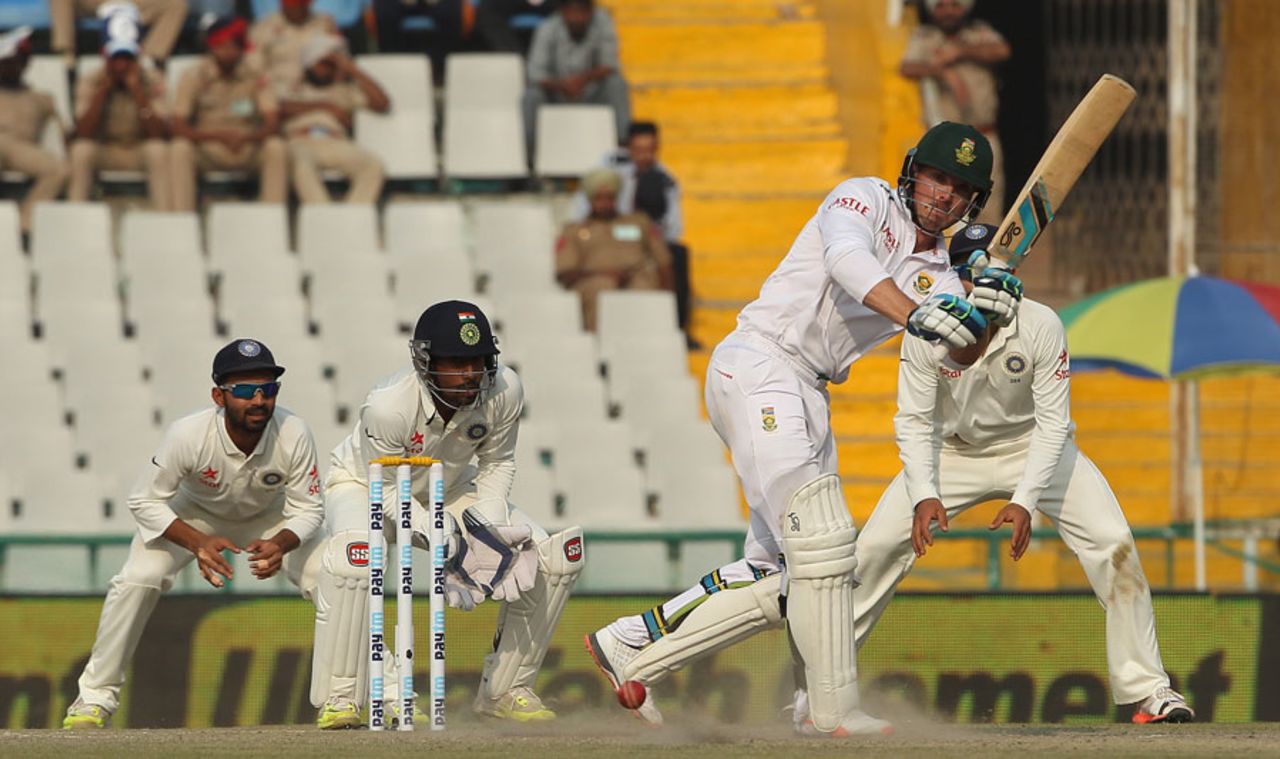 Stiaan van Zyl provided brief resistance with 36, India v South Africa, 1st Test, Mohali, 3rd day, November 7, 2015