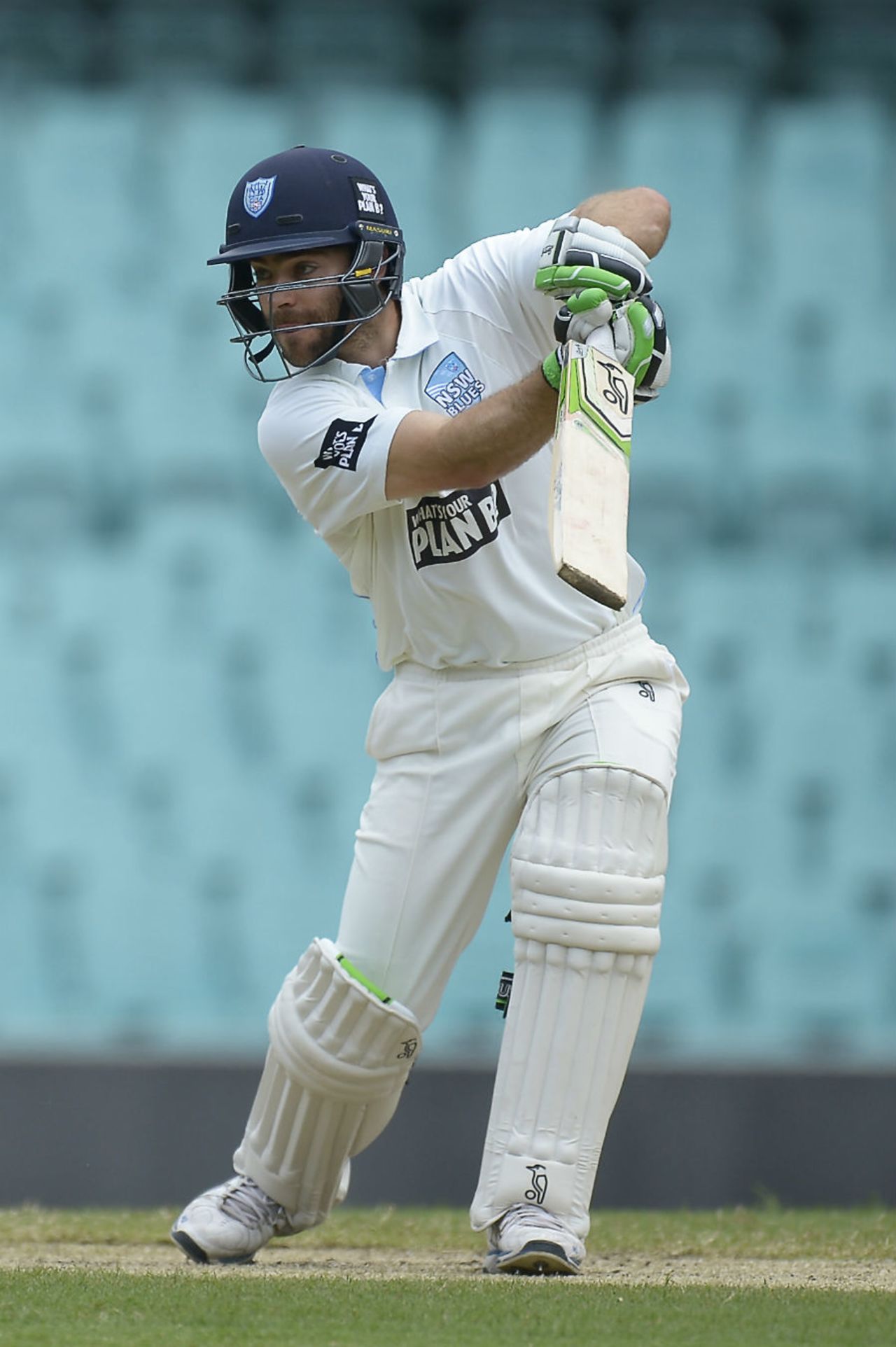Ryan Carters bats on the second day at the SCG, New South Wales v Victoria, Sheffield Shield, Sydney, 1st day, 6th November, 2015