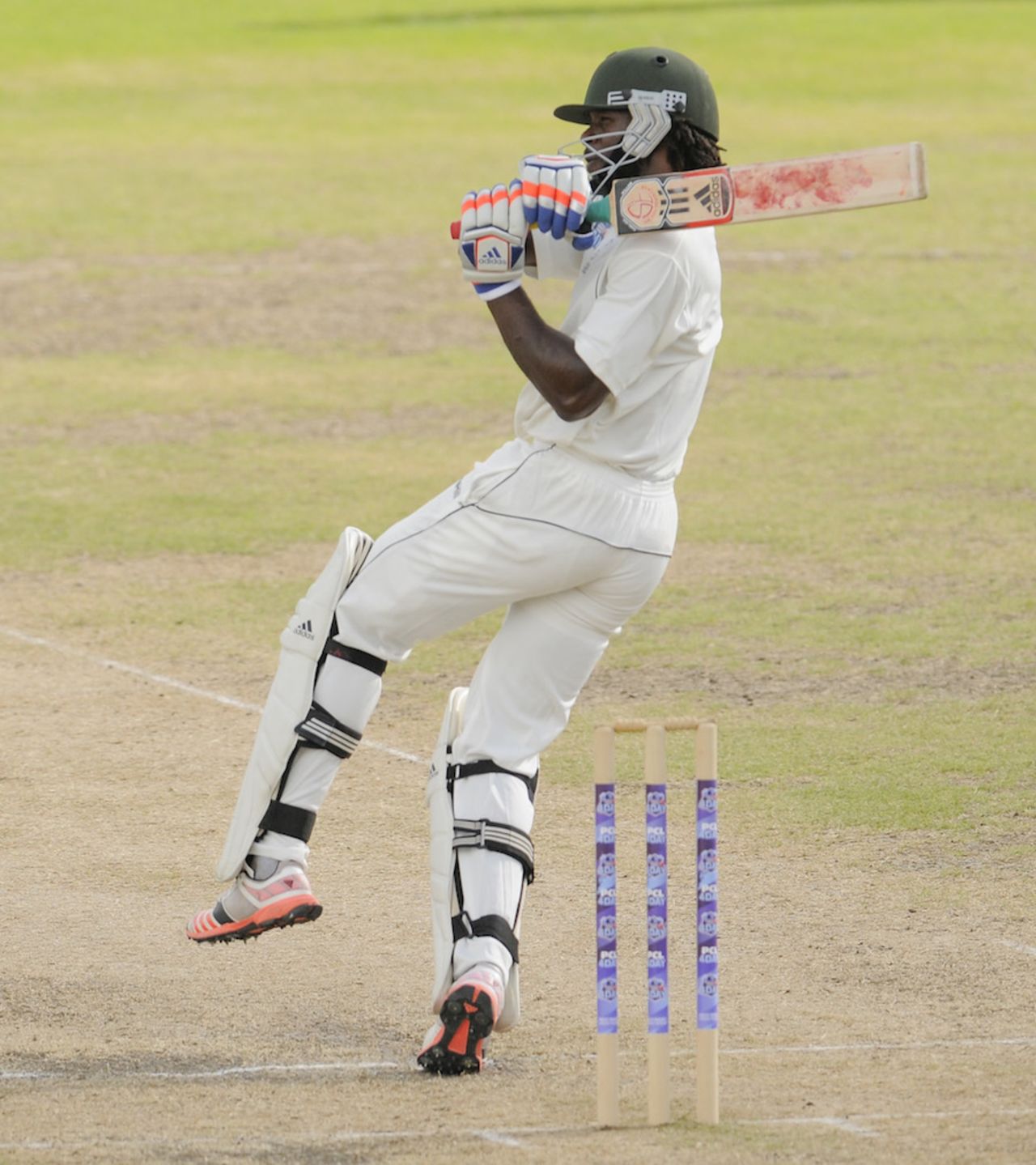 Kirk Edwards brought up his fifty, Barbados v Jamaica, Regional 4 Day Tournament, Bridgetown, 2nd day, November 7, 2015