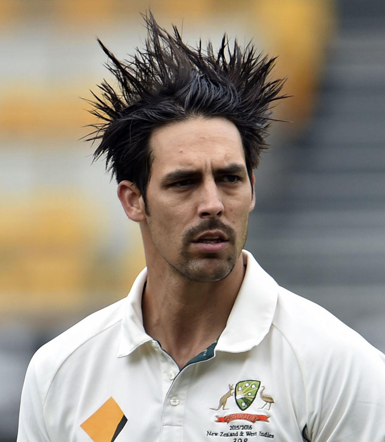 And you thought facing Mitchell Johnson was a hair-raising experience, Australia v New Zealand, 1st Test, Brisbane, 5th day, November 9, 2015