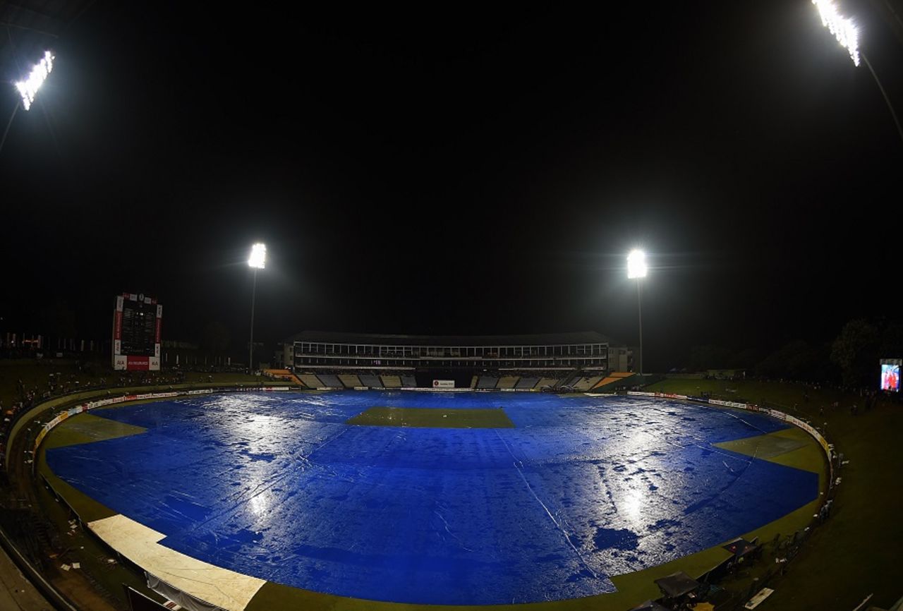 Standard procedure: Rain had the first say in the opening T20, Sri Lanka v West Indies, 1st T20, Pallekele, November 9, 2015