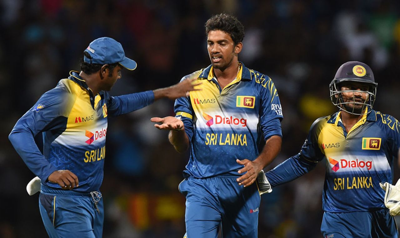 Sachithra Senanayake finished with 4 for 46, Sri Lanka v West Indies, 1st T20, Pallekele, November 9, 2015