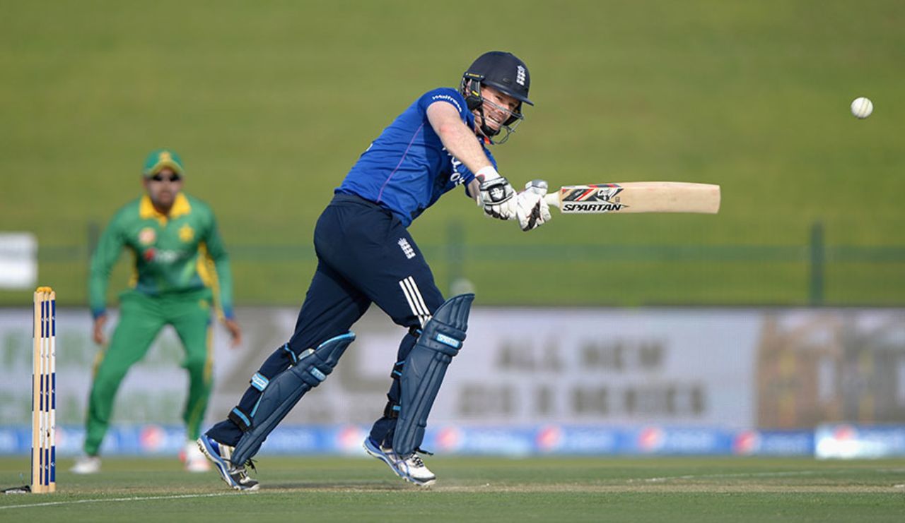 Eoin Morgan revived England's fortunes in his first ODI innings since suffering concussion, Pakistan v England, 1st ODI, Abu Dhabi, November 11, 2015
