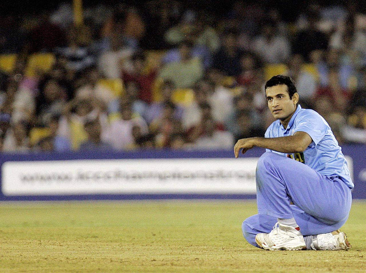 Irfan Pathan was expensive in his five overs, India v West Indies, Champions Trophy, 9th match, Ahmedabad, October 26, 2007