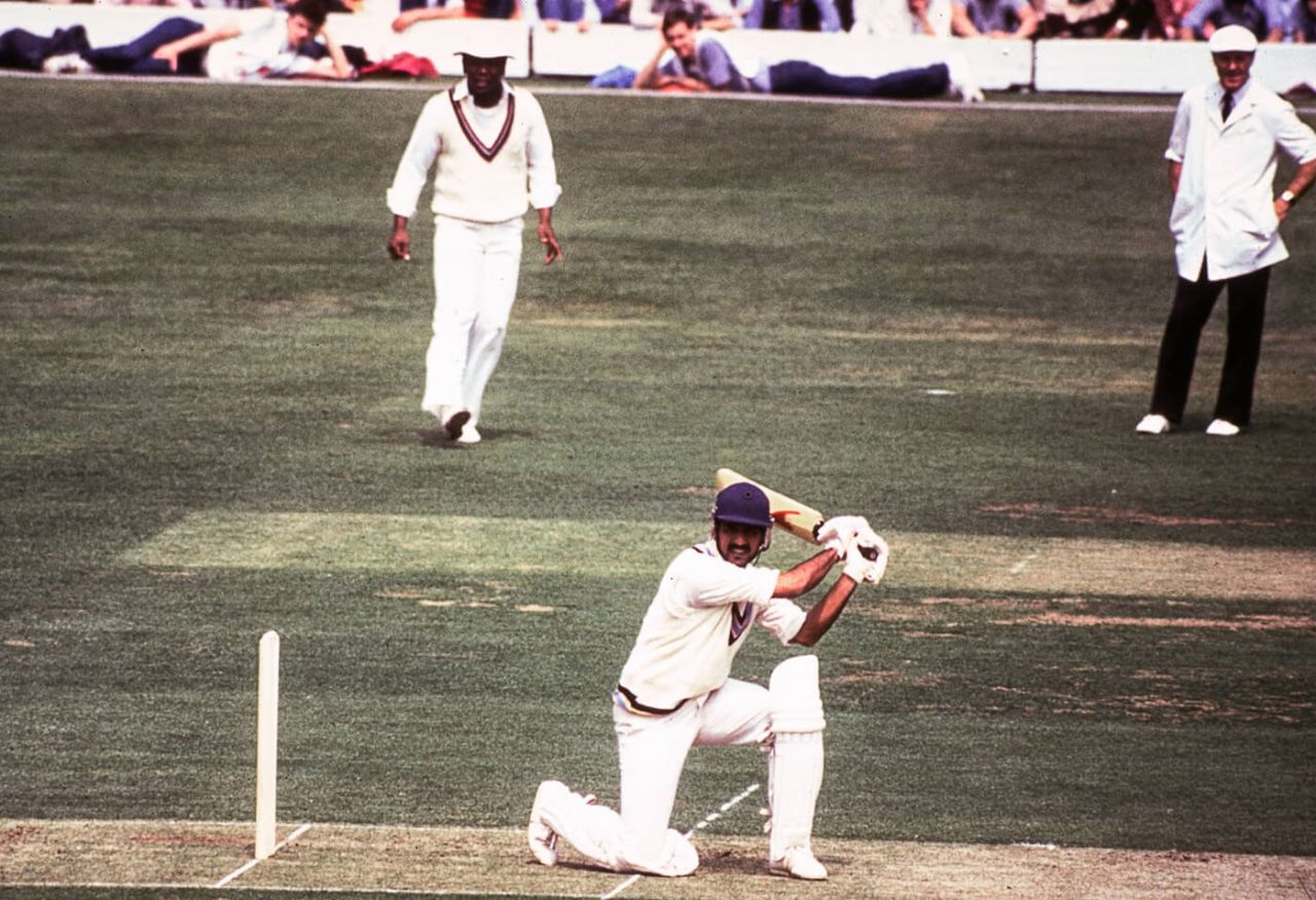 Kris Srikkanth plays the square drive, India v West Indies, World Cup final, Lord's, June 25, 1983