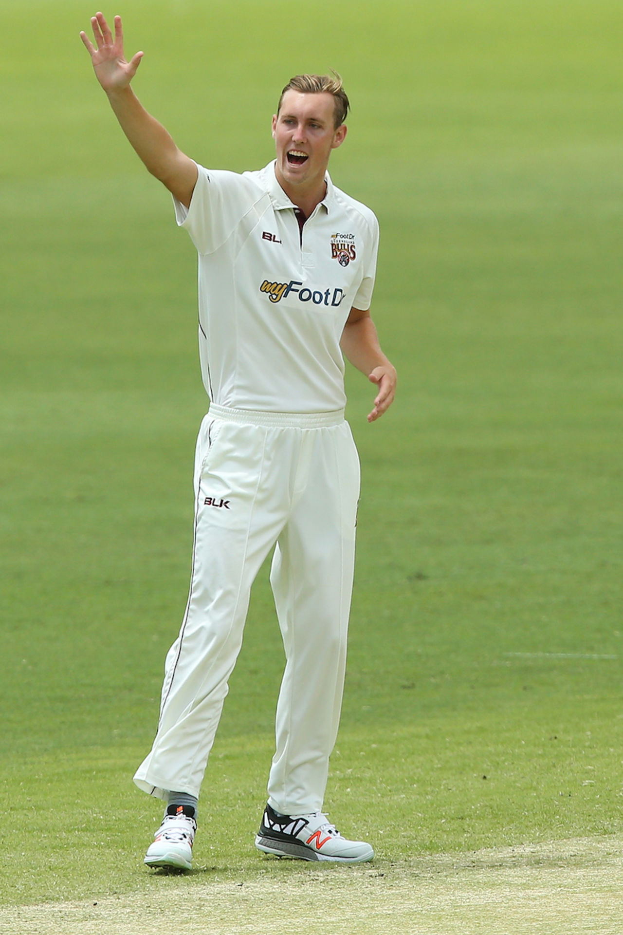Billy Stanlake took seven wickets in the match on debut, Queensland v South Australia, Sheffield Shield, Brisbane, 4th day, November 17, 2015