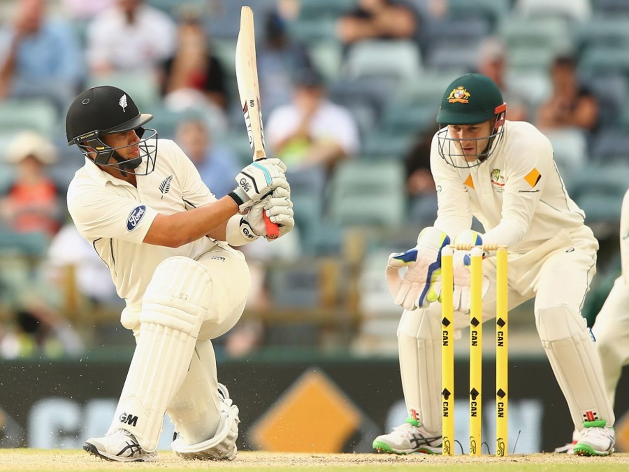 Ross Taylor played the sweep to excellent effect, Australia v New Zealand, 2nd Test, Perth, 5th day, November 17, 2015