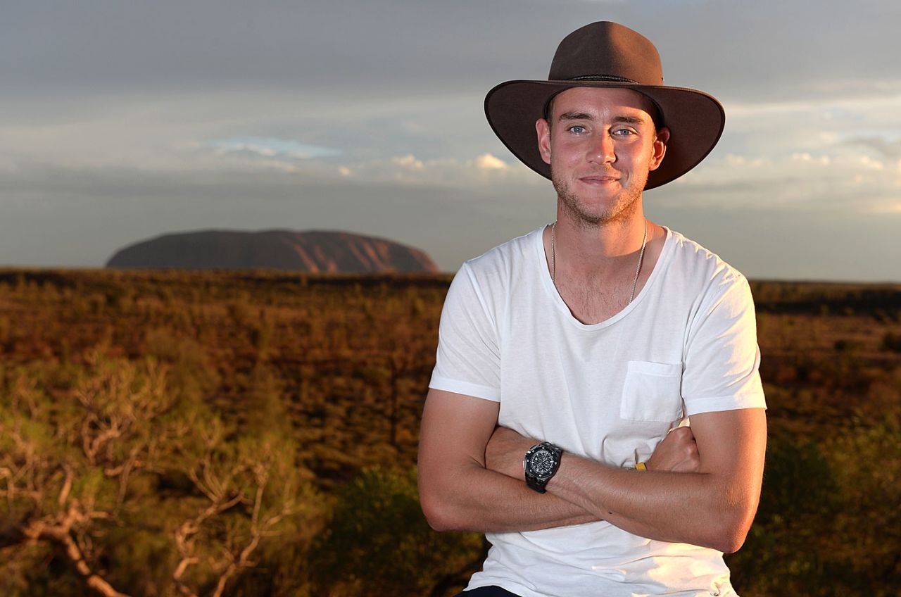 Stuart Broad at Ayers Rock, Australia, November 26, 2013