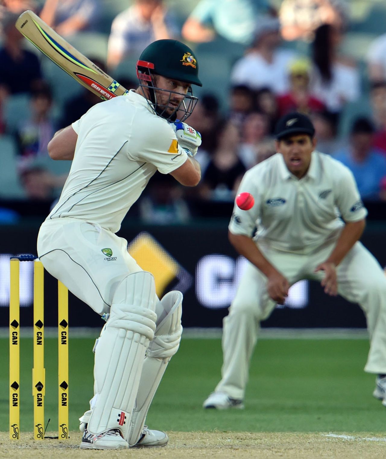 Shaun Marsh guided Australia close with 49, Australia v New Zealand, 3rd Test, Adelaide, 3rd day, November 29, 2015