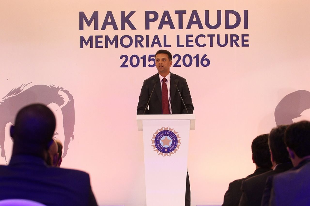 Rahul Dravid spoke passionately about protecting youth cricketers, Delhi, December 1, 2015