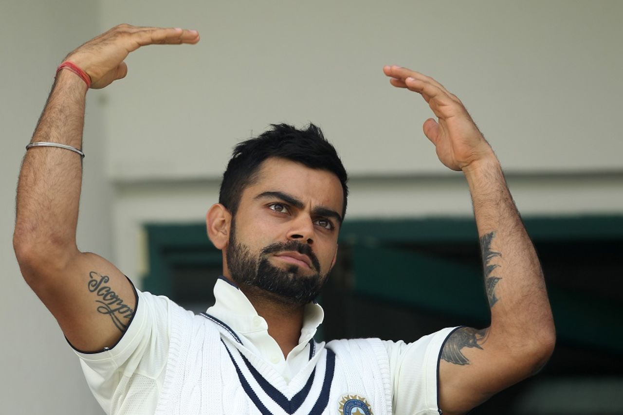 Virat Kohli declared India's second innings at 267, India v South Africa, 4th Test, Delhi, 4th day, December 6, 2015
