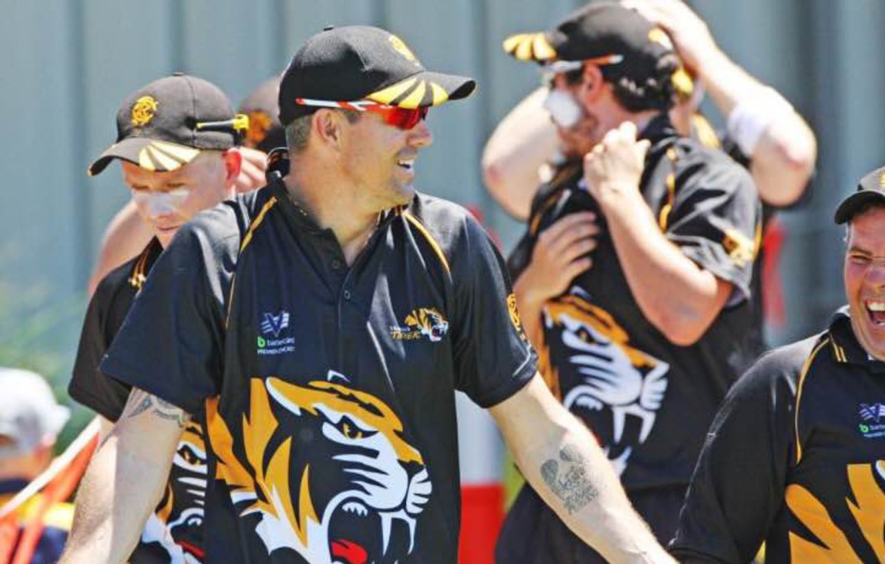 Kevin Pietersen plays for Monash Tigers in the Victorian Premier Cricket competition, Melbourne, 2014
