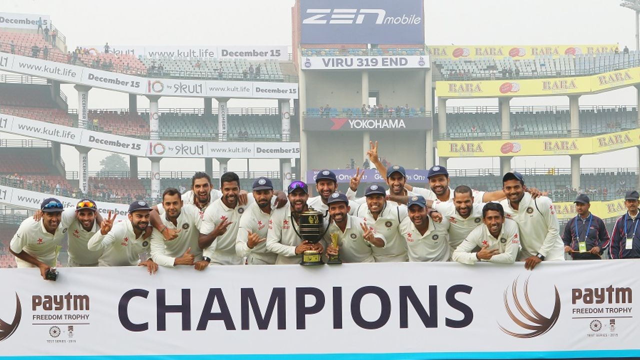 India wrapped up a 3-0 series win, India v South Africa, 4th Test, Delhi, 5th day, December 7, 2015