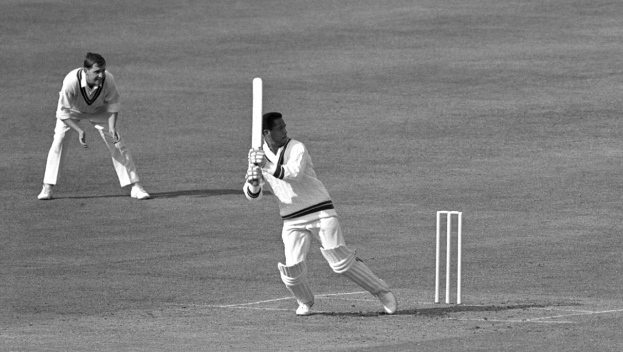 Garry Sobers plays behind square, MCC v West Indies, Lord's, 1st day, May 14, 1966