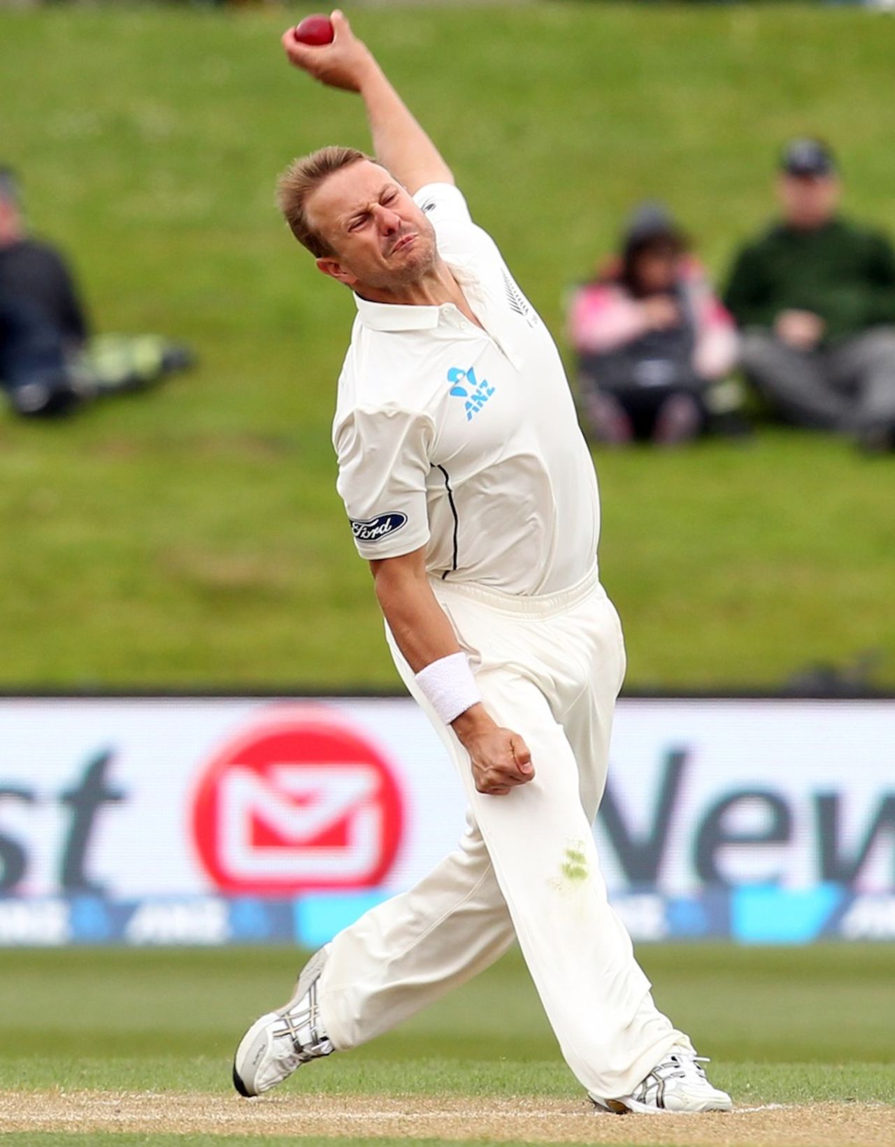 Neil Wagner in delivery stride, New Zealand v Sri Lanka, 1st Test, Dunedin, 3rd day, December 12, 2015