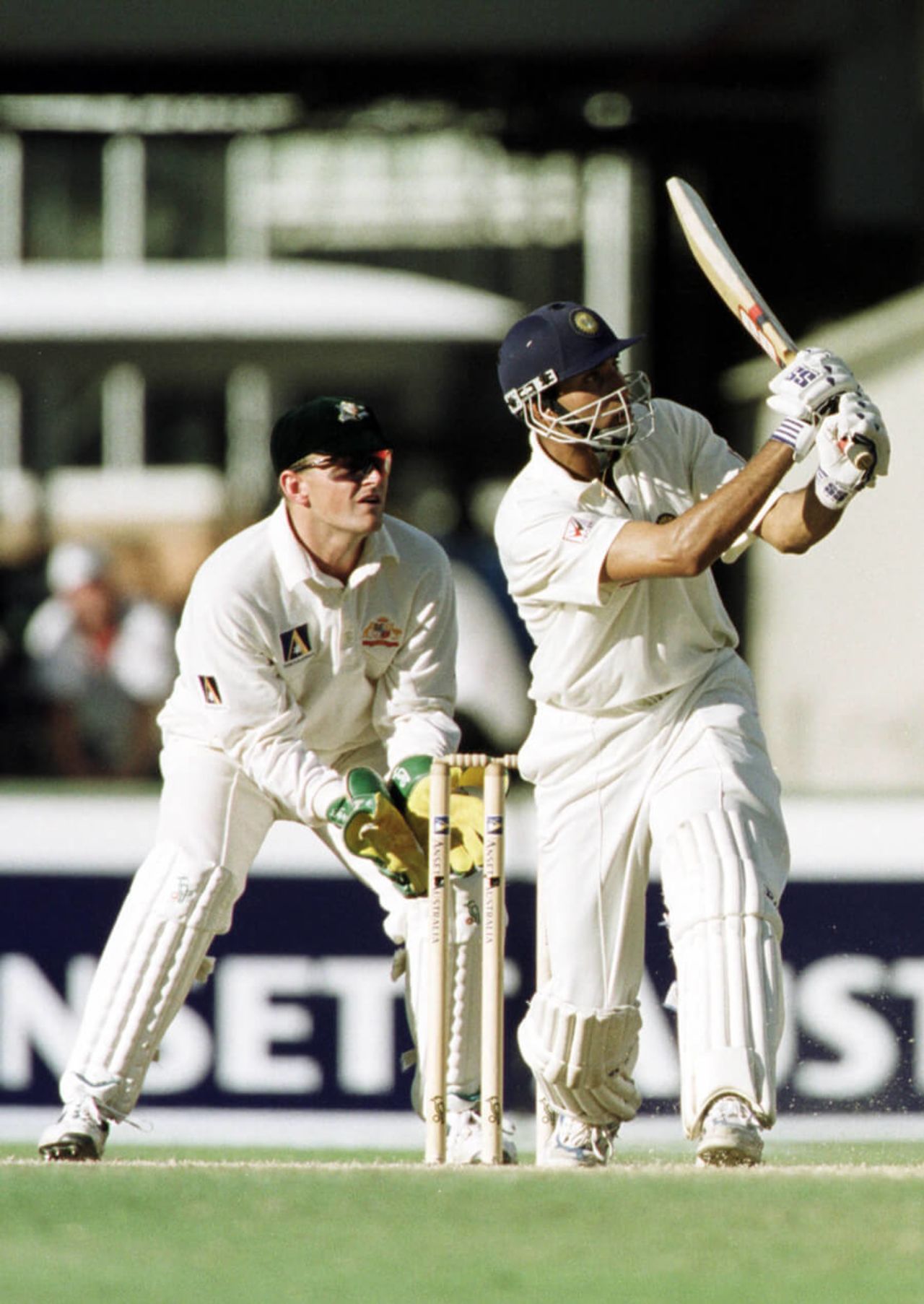 VVS Laxman steers one to the leg side, Australia v India, 3rd Test, Sydney, 3rd day, January 4, 2000